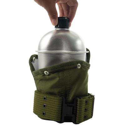 Bouteille de terrain en aluminium avec étui et ceinture VERTE ROTHCO 589 3
