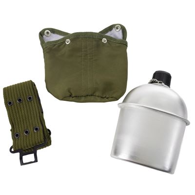 Bouteille de terrain en aluminium avec étui et ceinture VERTE ROTHCO 589 5