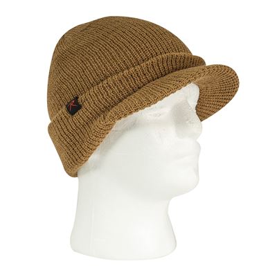 Casquette WATCH BRIM tricotée avec visière COYOTE BROWN ROTHCO 59380 2