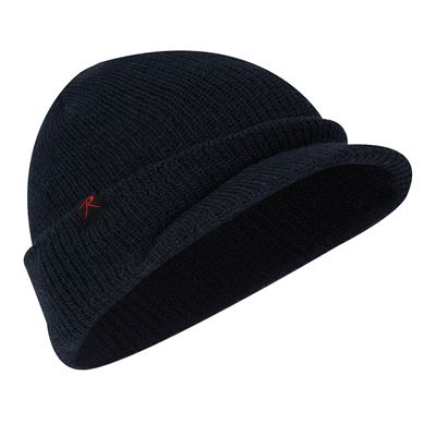 Casquette WATCH BRIM tricotée avec visière BLEUE