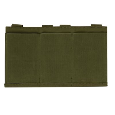 Pochette pour 3 chargeurs MOLLE élastique ouverte VERTE ROTHCO 5956OD 4