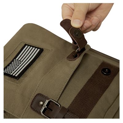 Sac à dos SLING VINTAGE à bandoulière en toile VERTE ROTHCO 5968 6