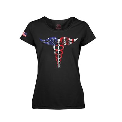 T-shirt femme CADUCEUS MEDIC NOIR