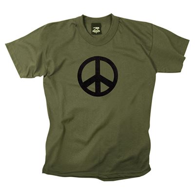 T-shirt PEACE VERT