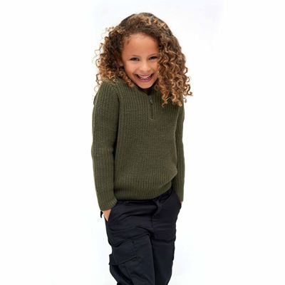Pull enfant MARINE TROYER VERT BRANDIT 6018-1 3