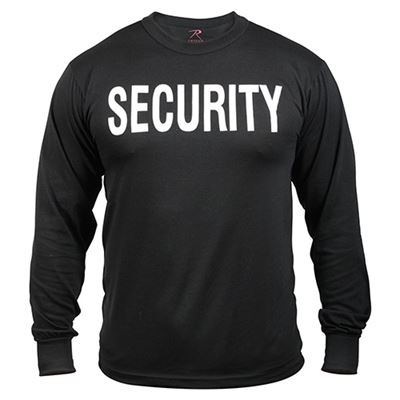 T-shirt à manches longues SECURITY NOIR