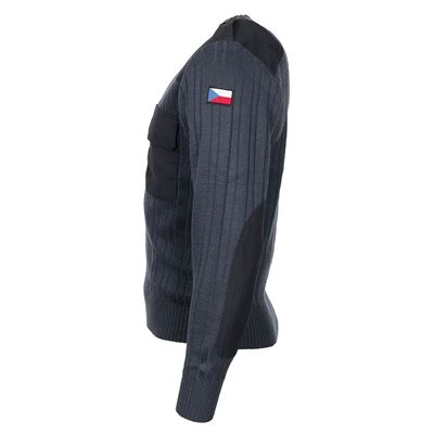 Pull AČR col en V modèle 97 BLEU Armée tchèque 845197-M 3
