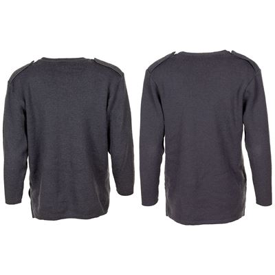 Pull femme britannique à encolure en V GRIS-BLEU d'occasion Armée britannique 605296M 2