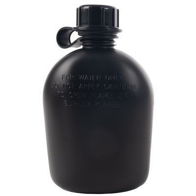 Bouteille de terrain originale US 1Qt. en plastique NOIR