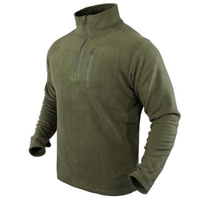 Sweat-shirt CONDOR 1/4 ZIP FLEECE VERT
