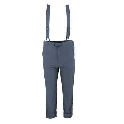 Pantalon à bretelles BULGARES GRIS-BLEU