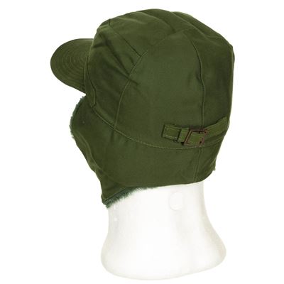 Casquette SUÉDOISE M 59 d'hiver avec visière et oreillettes VERTE Armée suédoise 610033B 3