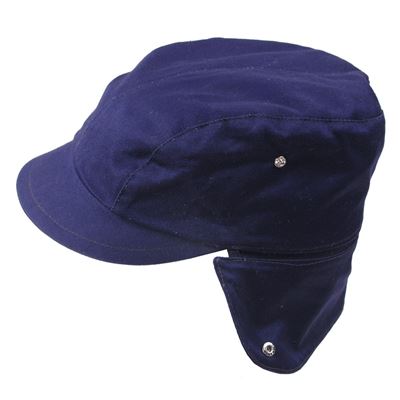 Casquette BW avec visière et oreillettes BLEUE d'occasion