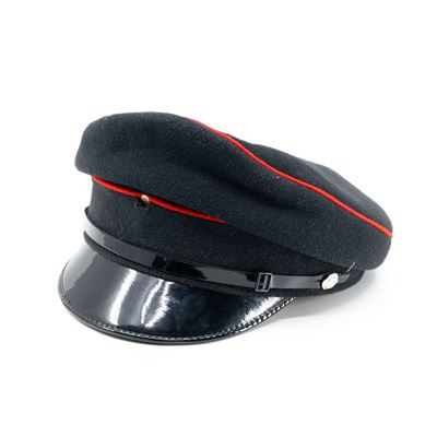 Casquette BRITANNIQUE pour femmes 2 bandes rouges NOIR