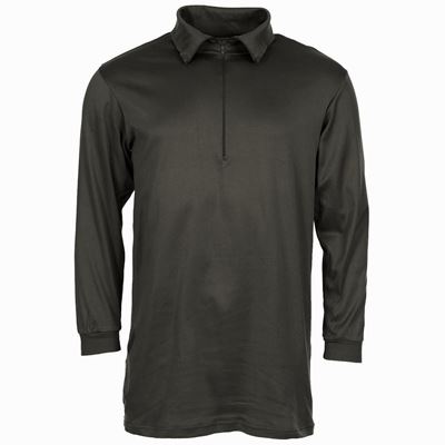 T-shirt long avec col zippé SUISSE NOIR