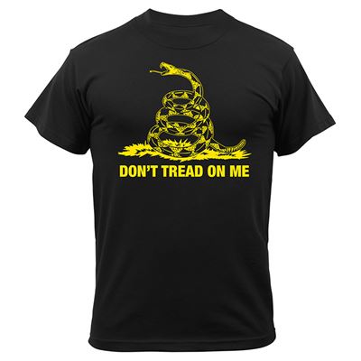 T-shirt DON'T TREAD ON ME NOIR