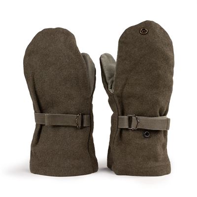 Gants à pouces AUTRICHIENS avec feutre VERT usagés