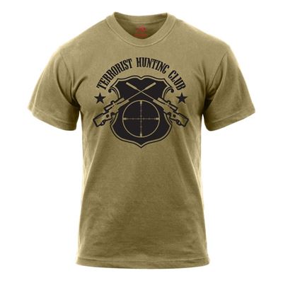 T-shirt TERRORIST HUNTING CLUB COYOTE BROWN
