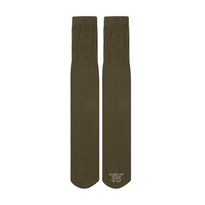 Chaussettes US TUBE sans talon VERTES taille 10-14