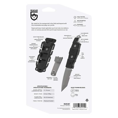 Couteau KOTU™ Tanto COYOTE GEAR AID® 62045 11