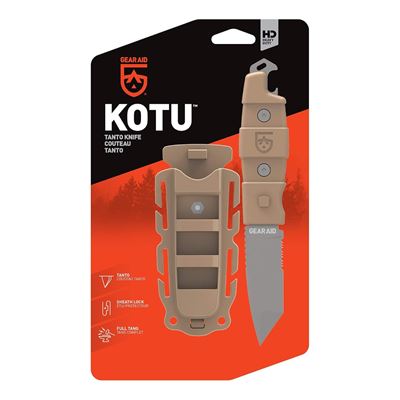 Couteau KOTU™ Tanto COYOTE GEAR AID® 62045 10