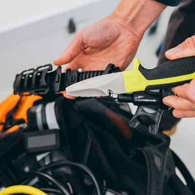 Couteau TANU™ avec adaptateur B.C.D. VERT GEAR AID® 62075 3