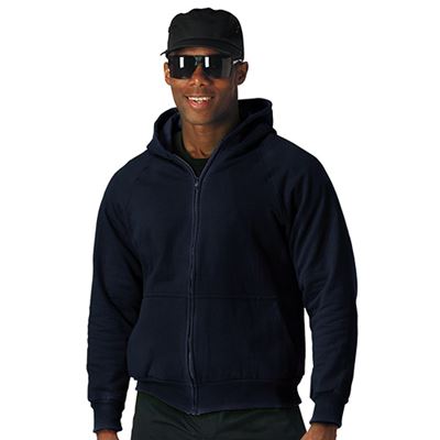 Sweat à capuche THERMAL zippé BLEU MARINE ROTHCO 6260NVY 2