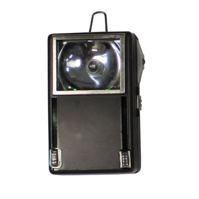 Lampe POLSKÁ verre rectangulaire VERT utilisé