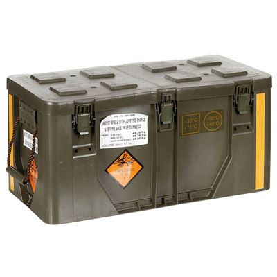 Caisse de transport ITALIENNE en plastique VERTE d'occasion