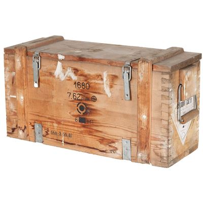 Caisse de transport ITALIENNE en bois d'occasion