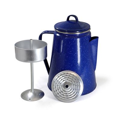 Bouilloire WESTERN émaillée avec percolateur 1,8 litre BLEU