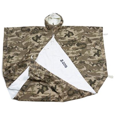 Poncho/bâche TURQUE camouflé type I original utilisé Armée turque 632097A 3