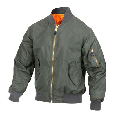 Blouson bomber MA1 FLIGHT léger SAGE ROTHCO 6325 3