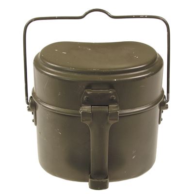 Vaisselle /reins/ BW 3 pièces ALU VERT utilisé Bundeswehr 91463100 2