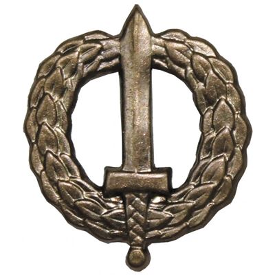 Insigne distinctif de la CSLA : épée militaire avec couronne