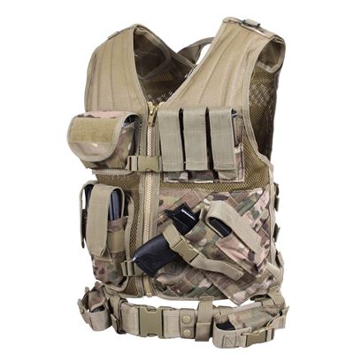 Gilet tactique CROSS DRAW MOLLE MULTICAM®