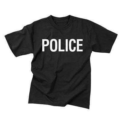 T-shirt POLICE NOIR