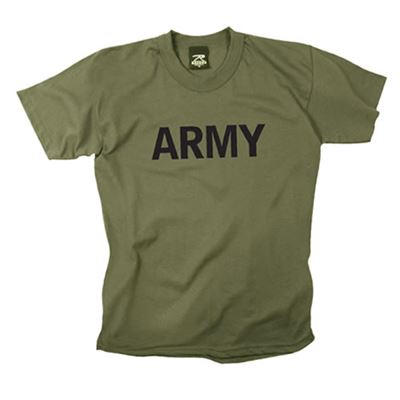 T-shirt enfant avec inscription ARMY VERT