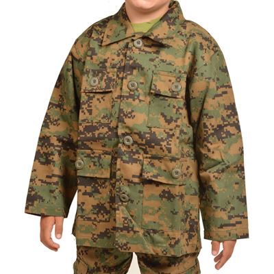 Blouse pour enfant US type BDU DIGITAL WOODLAND ROTHCO 66215 3