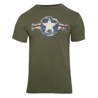 T-shirt VINTAGE ARMY AIR CORP VERT