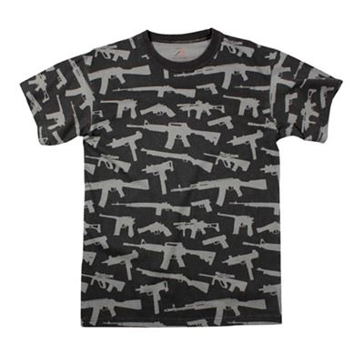 T-shirt GUNS NOIR