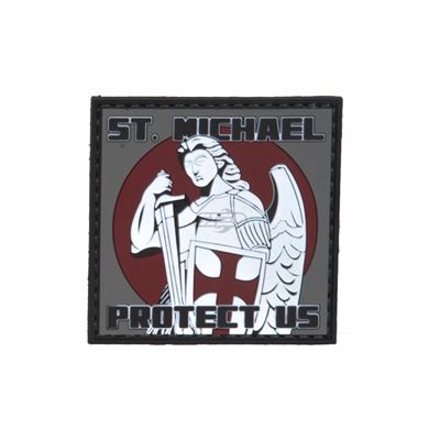 Écusson ST.MICHAEL PROTECT US velcro plastique