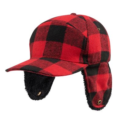 Bonnet d'hiver Lumberjack ROUGE/NOIR BRANDIT 7010-41 2