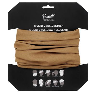 Foulard multifonctionnel KHAKI-CAMEL BRANDIT 7016-70 2