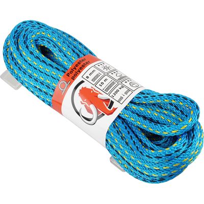 Corde Paraloc ø 8 mm / 10 m (1200 kg) bleu-jaune-noir