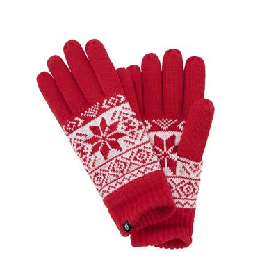 Gants SNOW tricotés ROUGES