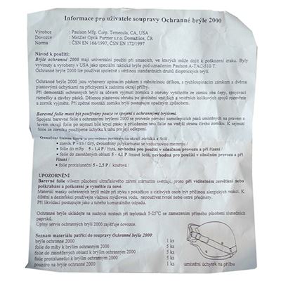 Lunettes tactiques américaines PAULSON 510-T d'occasion Armée américaine 70675579-G 5