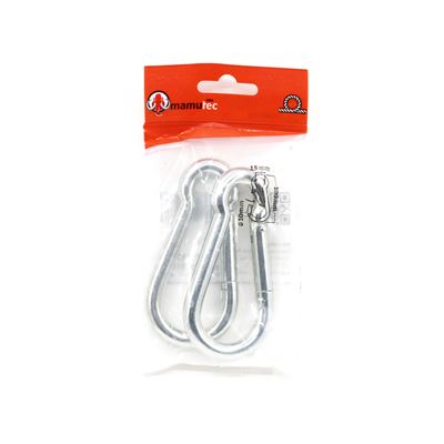 Mousqueton en acier 100 mm, lot de 2 pièces MAMUTEC 7071157-343 2