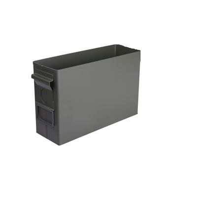 Caisse à munitions métallique sans couvercle, petite, CAL.30, d'occasion