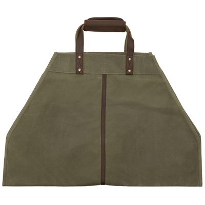 Sac BACKWOODS pour le bois en toile VERTE